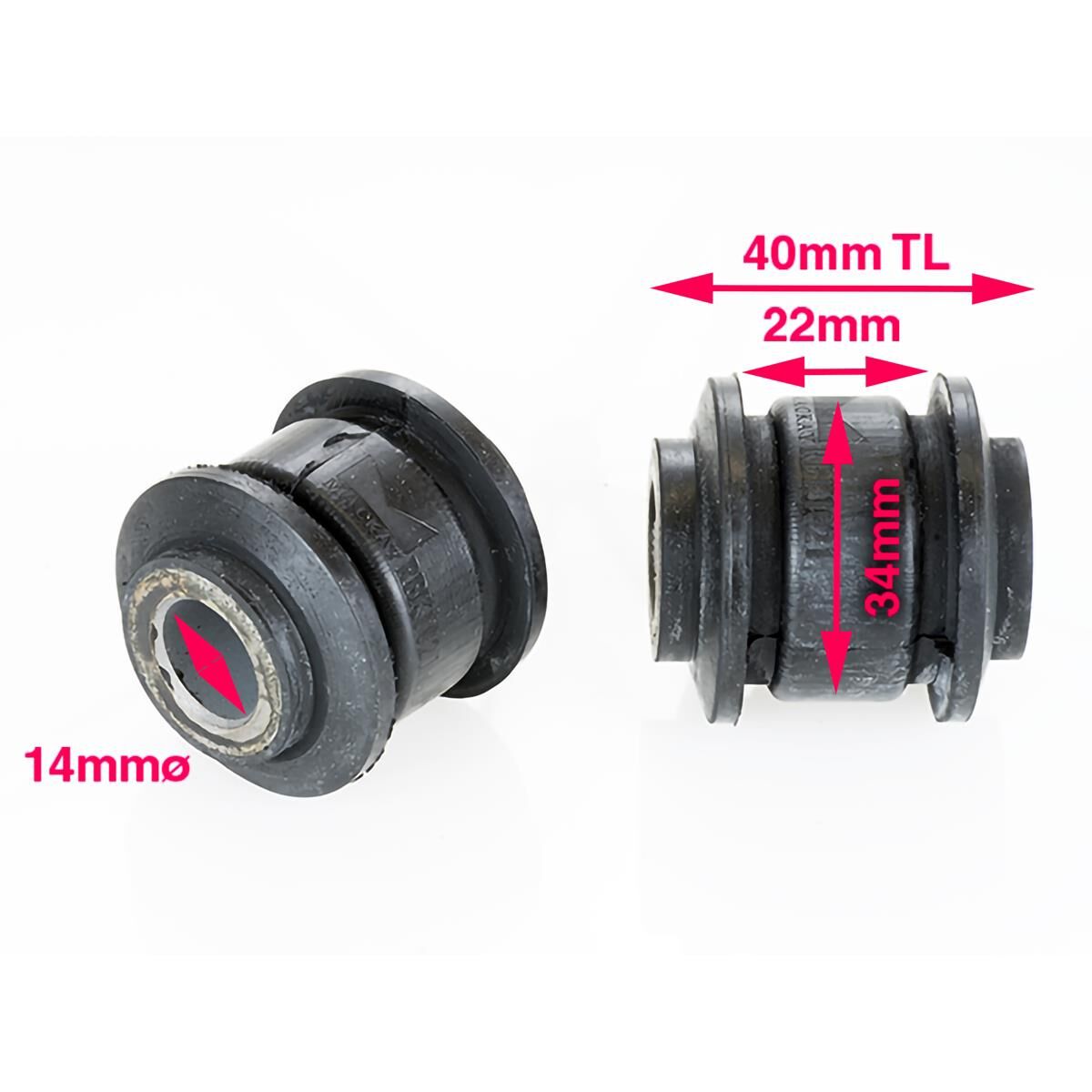 Control Arm Bush Kit Rear Lower  NISSAN X-TRAIL T30 0, , scaau_hi-res