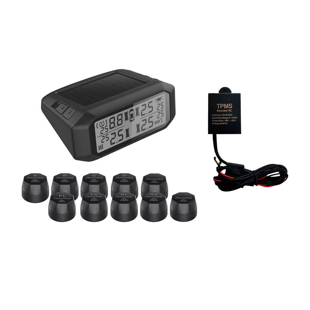 Promata External TPMS Kit For Car And Trailer 10 Sensors - MATA1E-10RV ...