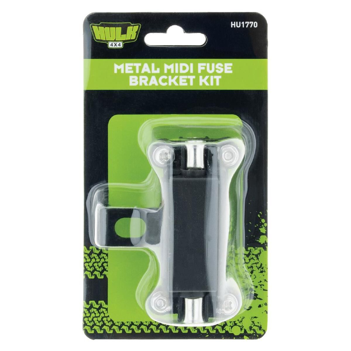 METAL BRACKET W/ 2 x MIDI FUSE HOLDERS & FUSES 60A KIT, , scaau_hi-res