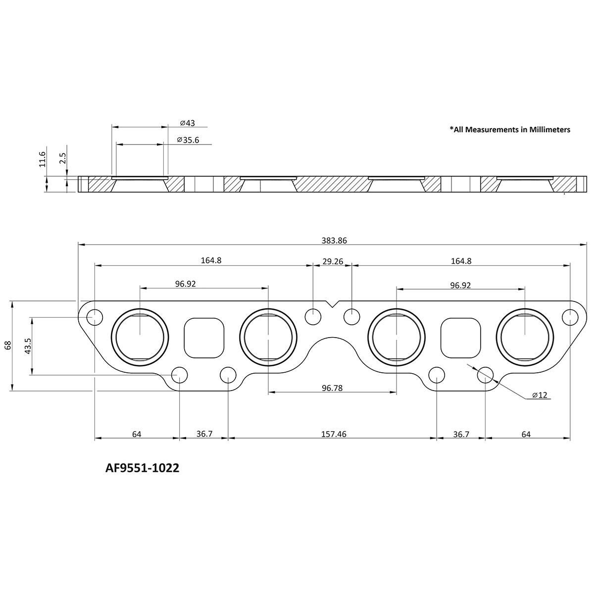 NISSAN SR20 HEADER FLANGE ONLY - CNC MACHINED, , scaau_hi-res
