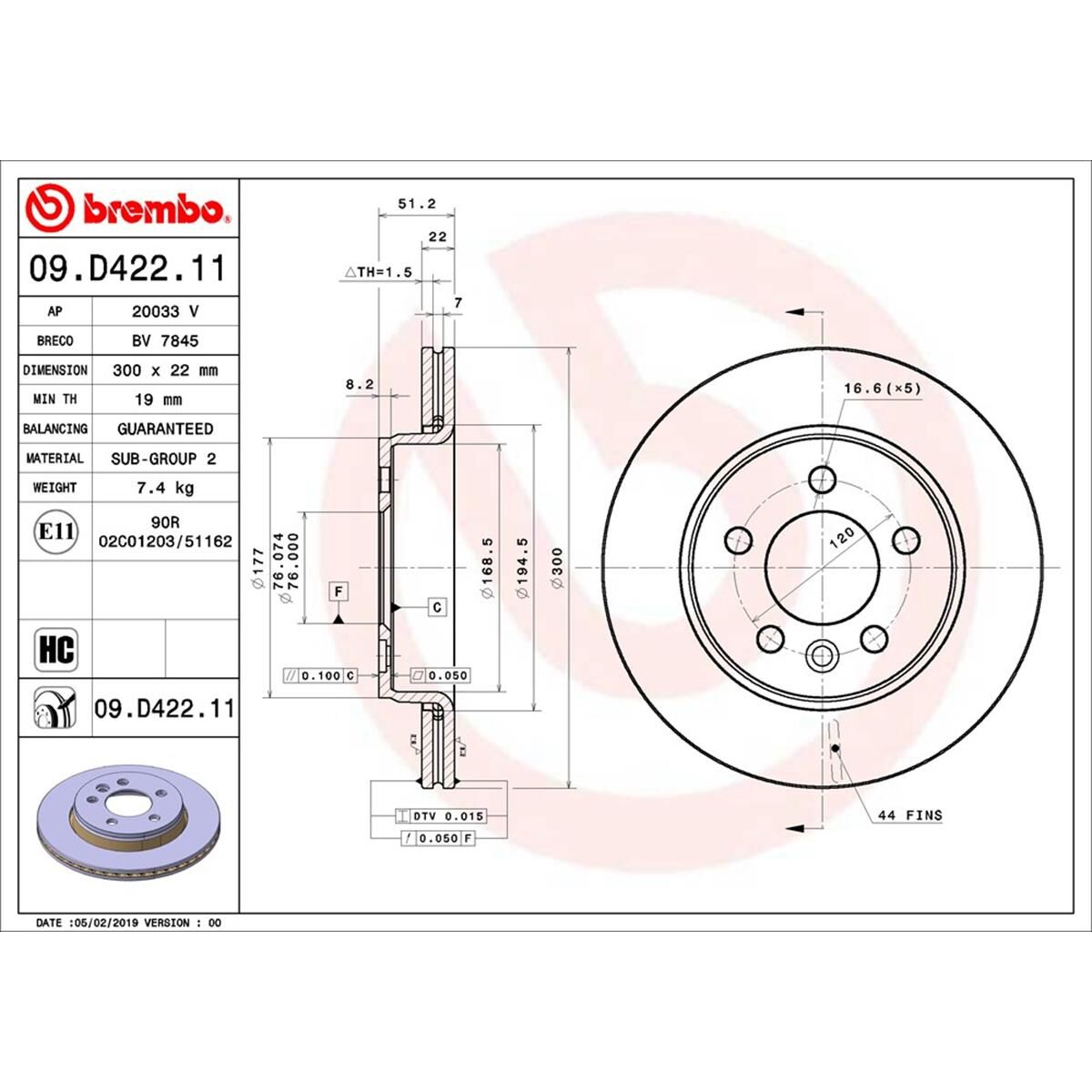 BREMBO DISC ROTOR, , scaau_hi-res