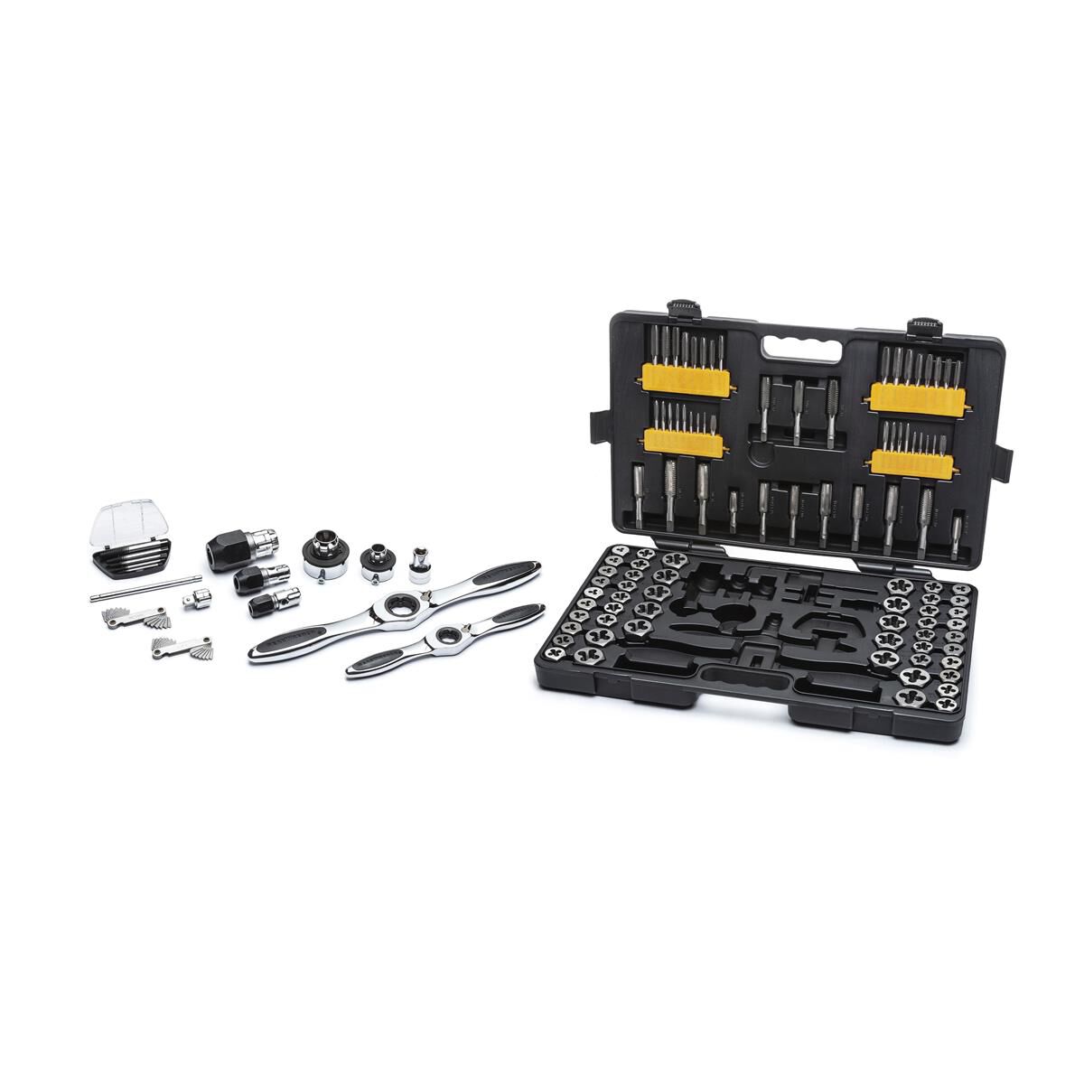 SET TAP & DIE COMB RAT LRG 114PC, , scaau_hi-res