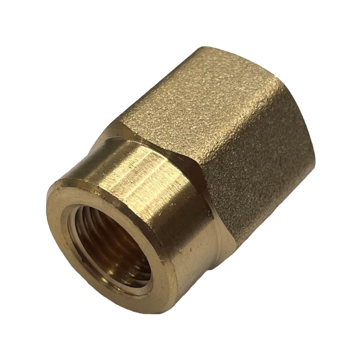 Brass Hex Reducing Socket 1/2 x 1/4, , scaau_hi-res