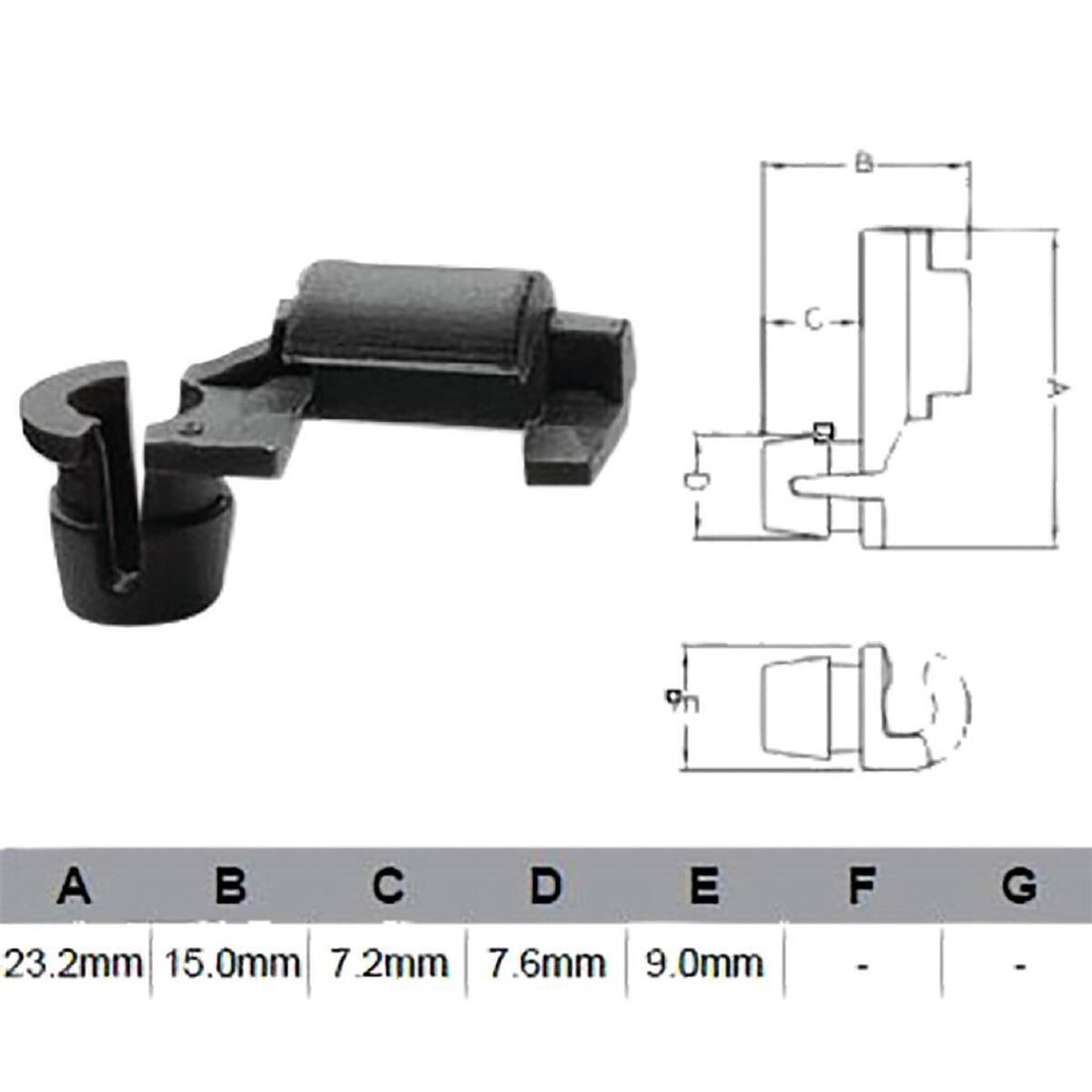 PKT 10 DOOR LOCK CLIP, , scaau_hi-res
