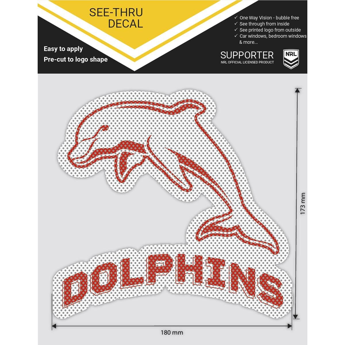 DOLPHINS SEE-THRU DECAL, , scaau_hi-res