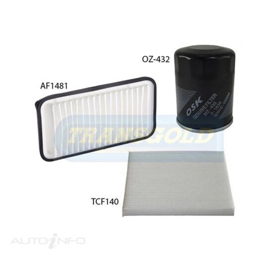Toyota Corolla ZZE Air Filter Service Kit, , scaau_hi-res