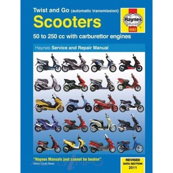 TWIST AND GO (AUTOMATIC TRANSMISSION) SCOOTERS SERVICE AND REPAIR MANUAL 50 - 250CC WITH CARBURETTOR ENGINES, , scaau_hi-res