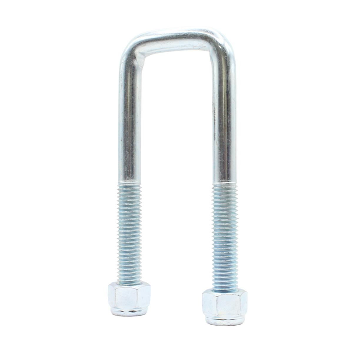 Sunrise U-Bolts with Nyloc Nut 5/8" Zinc - 45mm Square, 155mm, , scaau_hi-res