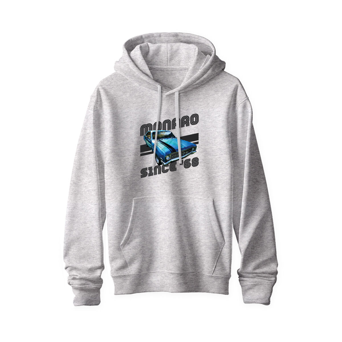ADULT HOODIE-GREY MARLE [MONARO SINCE'68] [2XL], , scaau_hi-res