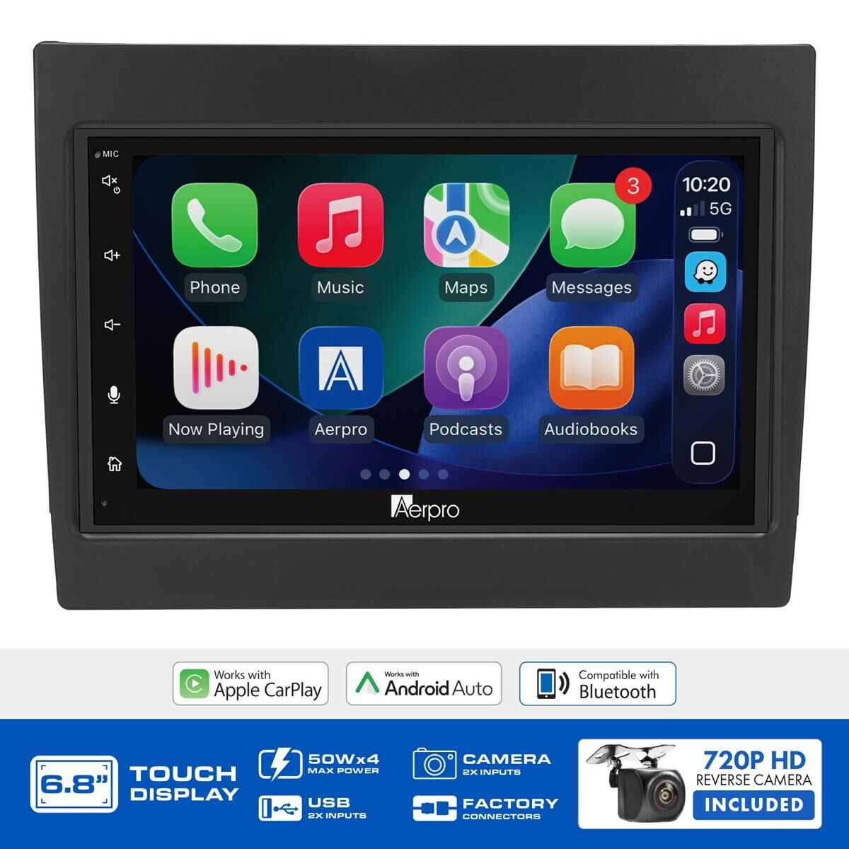 AERPRO 6.8" MULTIMEDIA RECEIVER HEAD UNIT KIT TO SUIT HOLDEN COMMODORE VY-VZ &ndash; AX9056K, , scaau_hi-res