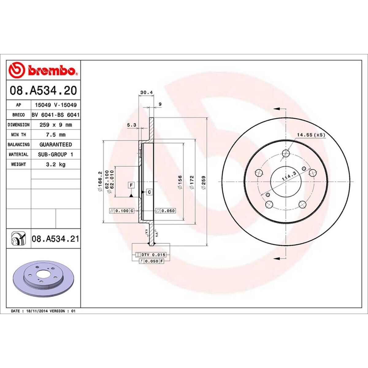BREMBO DISC ROTOR, , scaau_hi-res