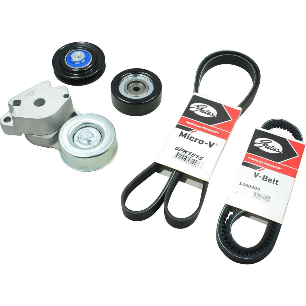 DRIVE BELT SET WITH ENGINE PULLEYS AND TENSIONERS, , scaau_hi-res