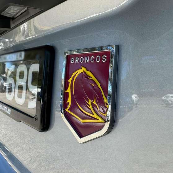 NRL BRONCOS 3D CHROME CAR EMBLEM, , scaau_hi-res