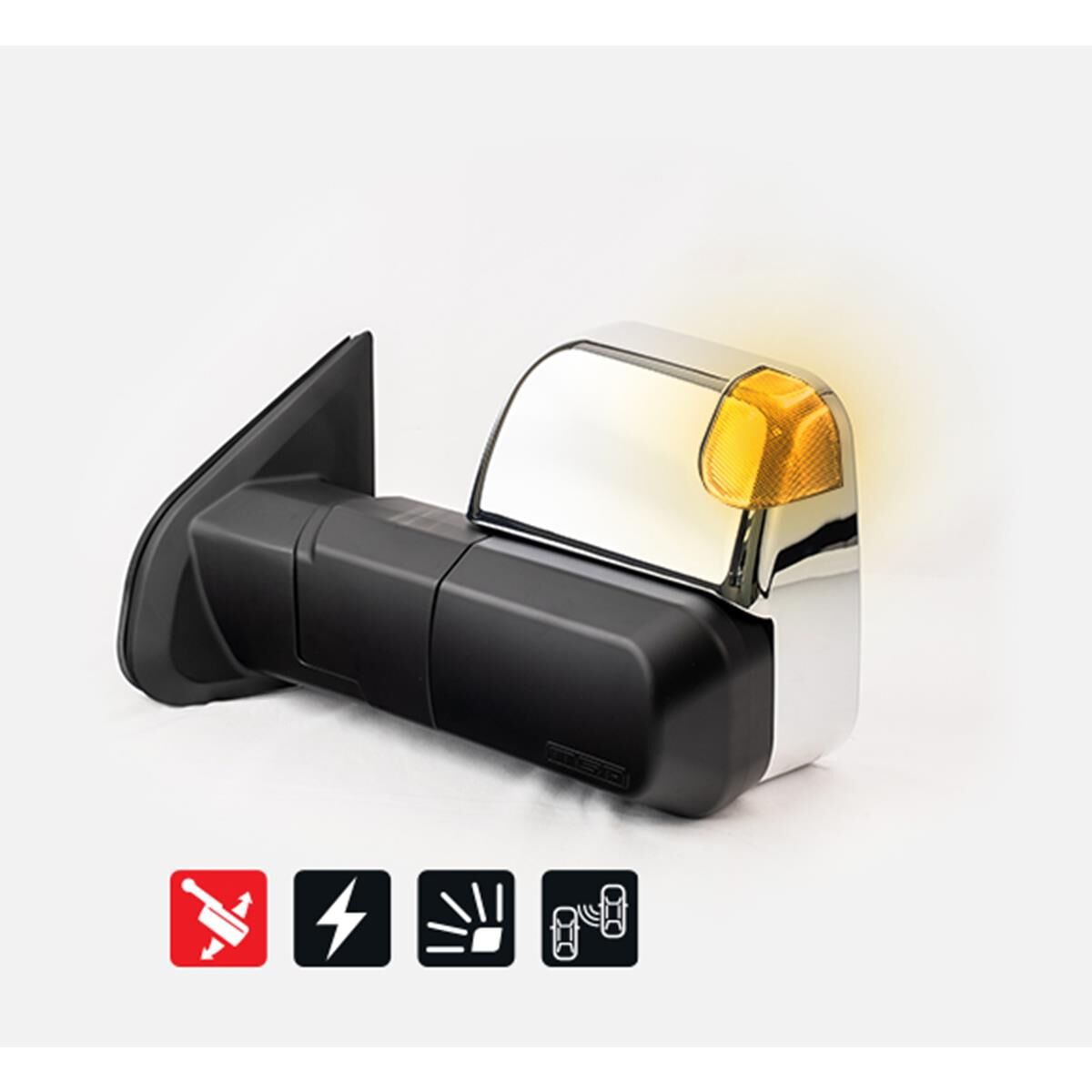 ISUZU DMAX SEPT 2020-CURRENT, CHROME, ELECTRIC, BSM, INDICATORS, POWERFOLD, , scaau_hi-res