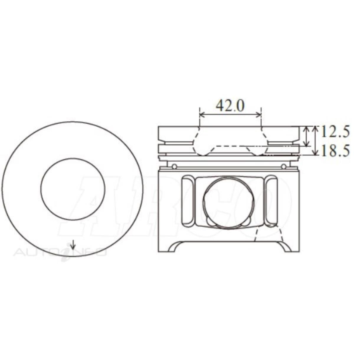 TOYOTA 1HD-FT 'PISTON SET - ALFIN', , scaau_hi-res