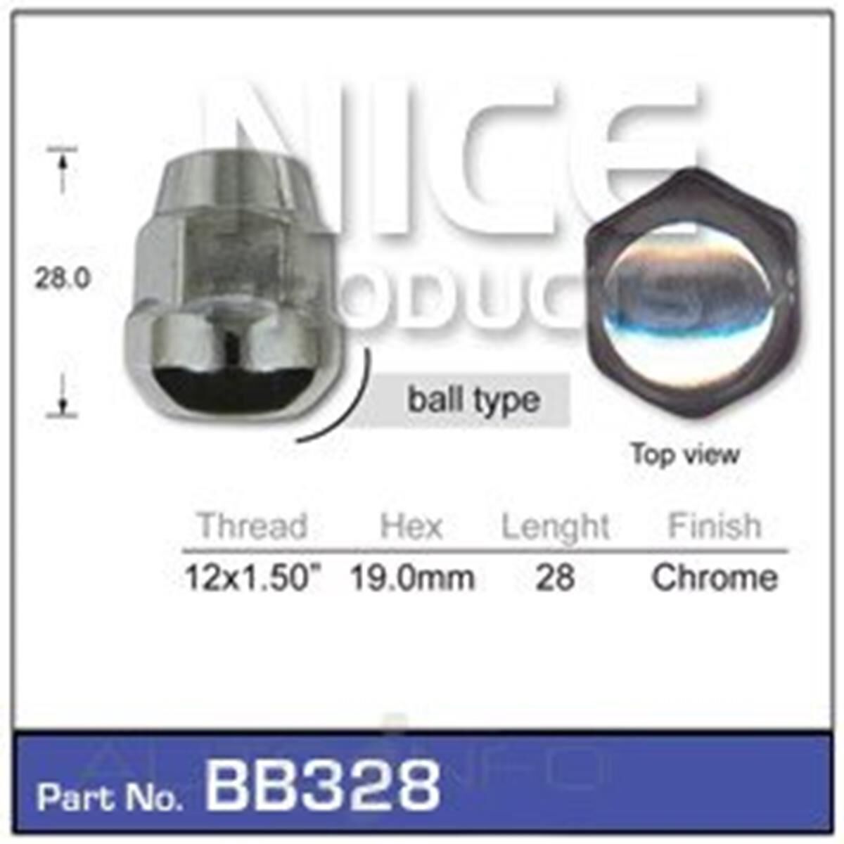 Wheel Nut Ball Taper, , scaau_hi-res