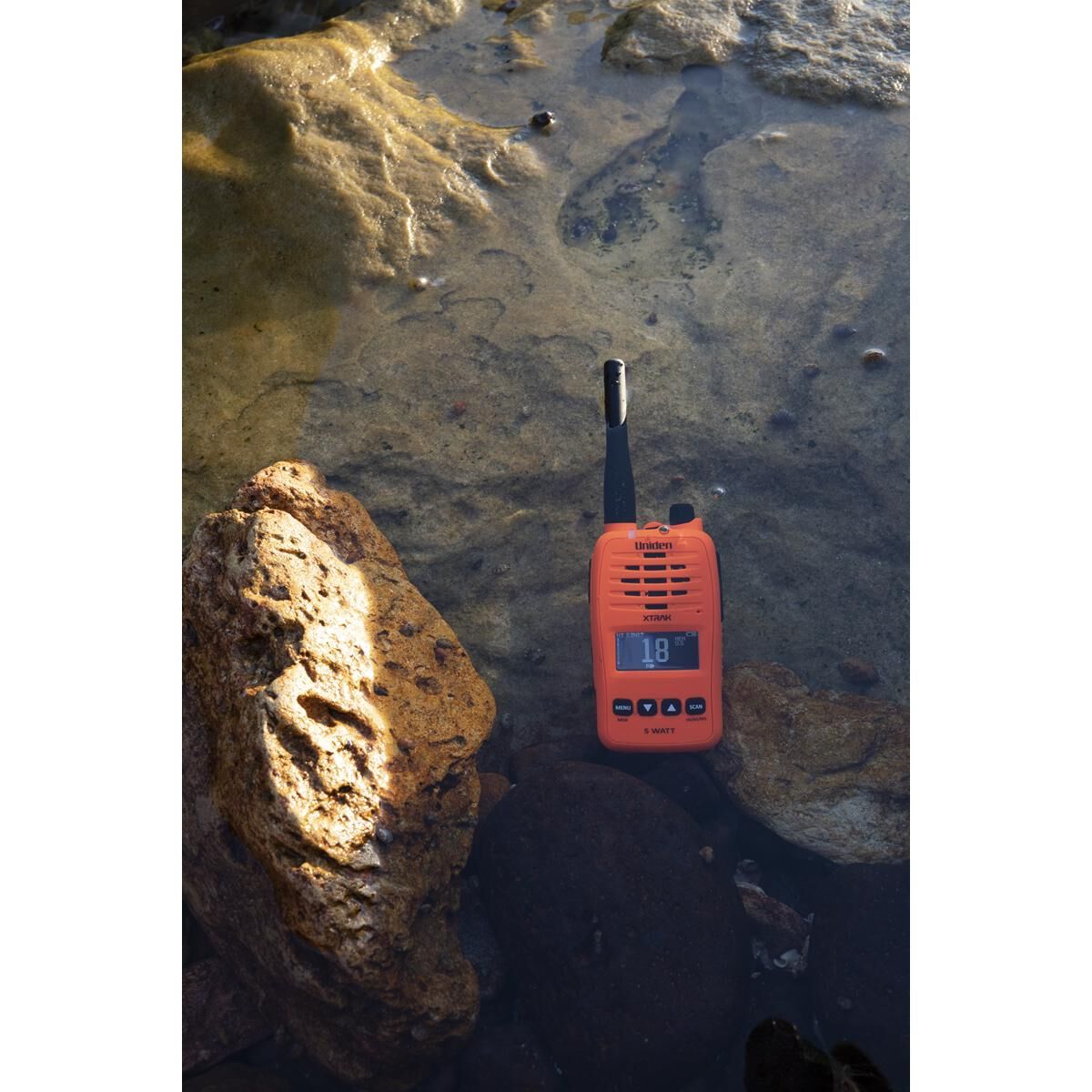 5 Watt Waterproof Smart UHF Handheld Radio with Large OLED Display with Instant Replay Function, , scaau_hi-res