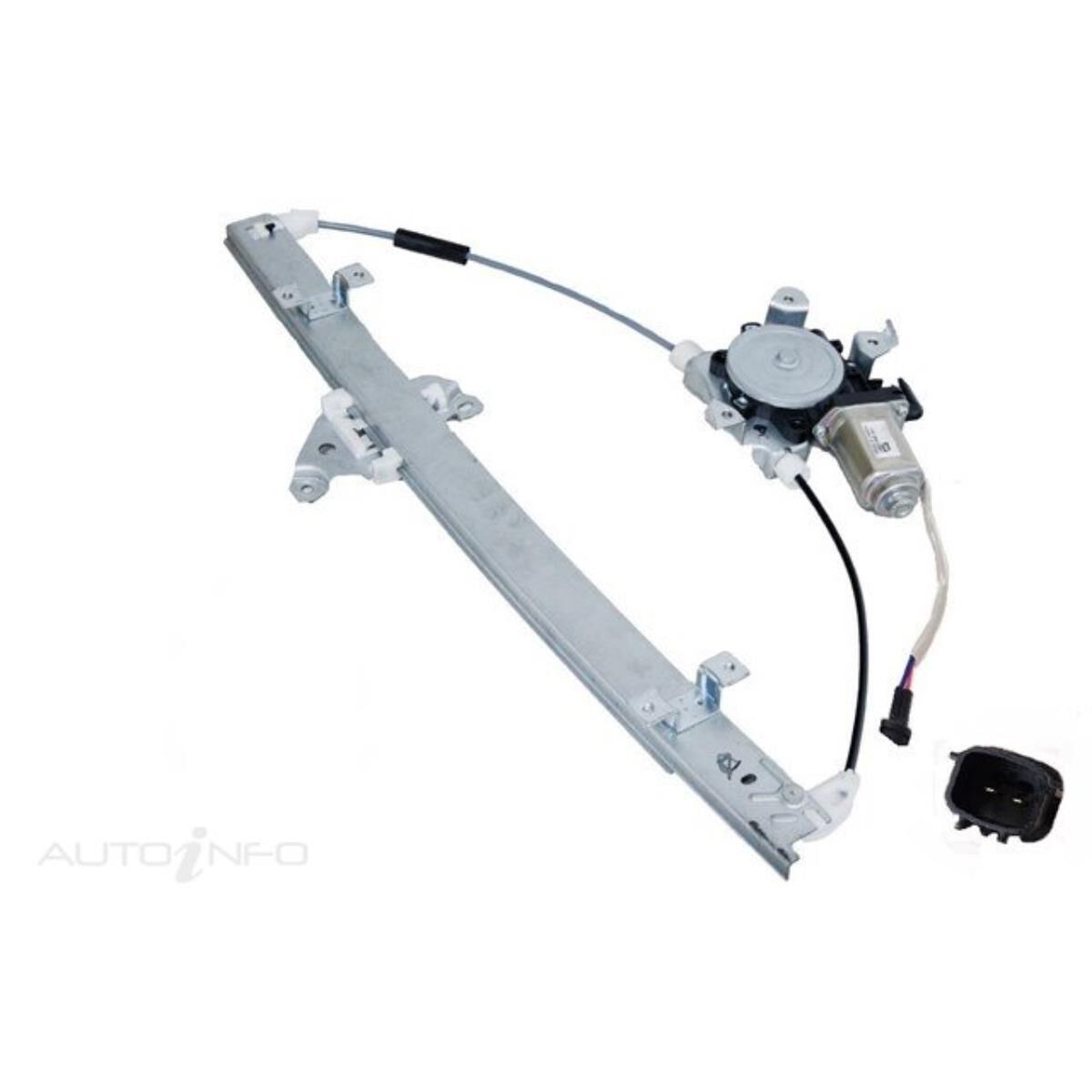 NISSAN NAVARA  D40  12/2005 ~ 04/2015  THAI BUILT  FRONT ELECTRIC WINDOW REGULATOR  RIGHT HAND SIDE  2 PINS SQUARE PLUG WITH MOTOR, , scaau_hi-res