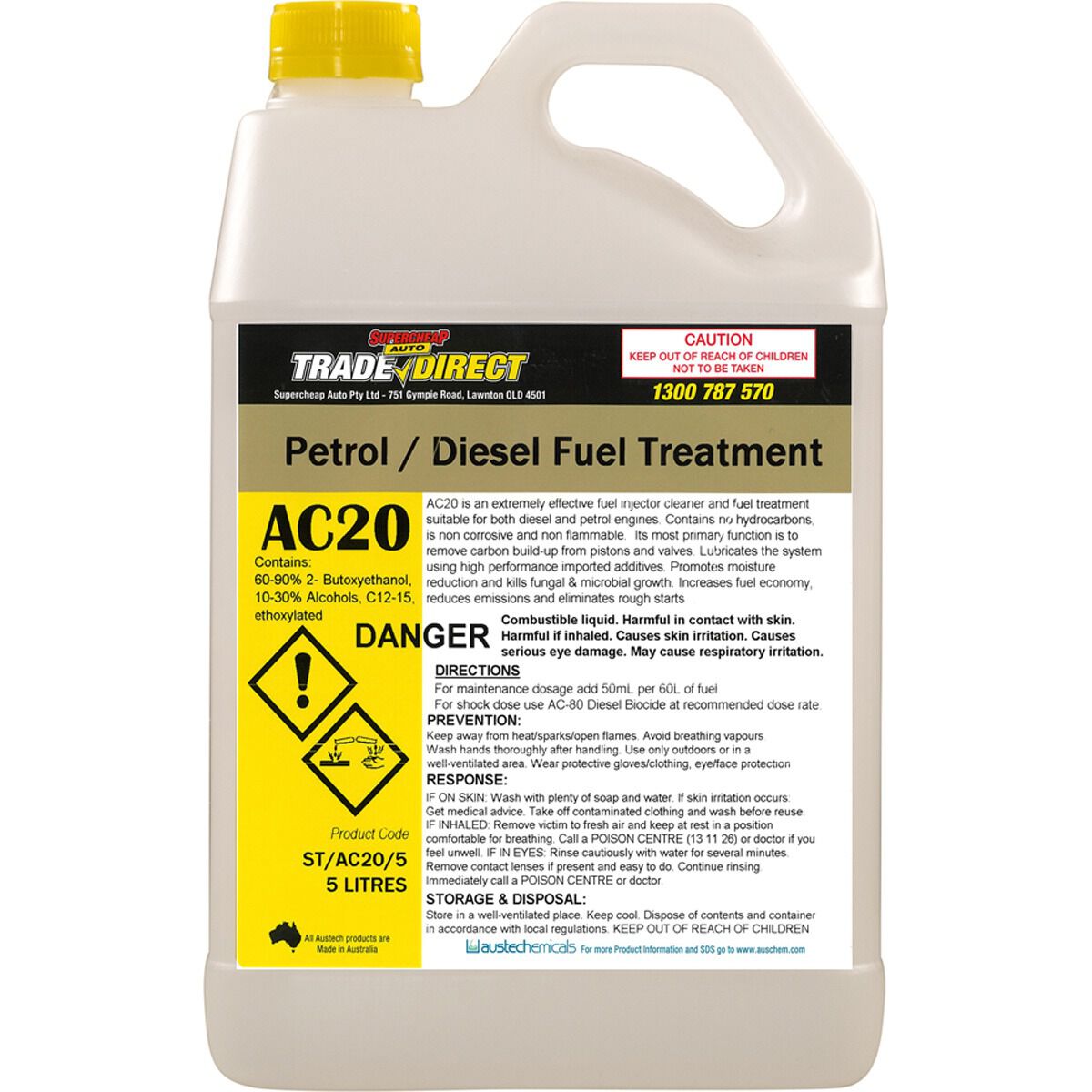 SUPERCHEAP AUTO TRADE FUEL TREAMENT & INJECTOR CLEANER 5L, , scaau_hi-res