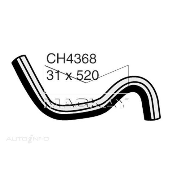 Bottom Hose PEUGEOT 206 XR -XT 1.3 Litre TU3JP From Vin VF31AKFW008792 to 009274*, , scaau_hi-res