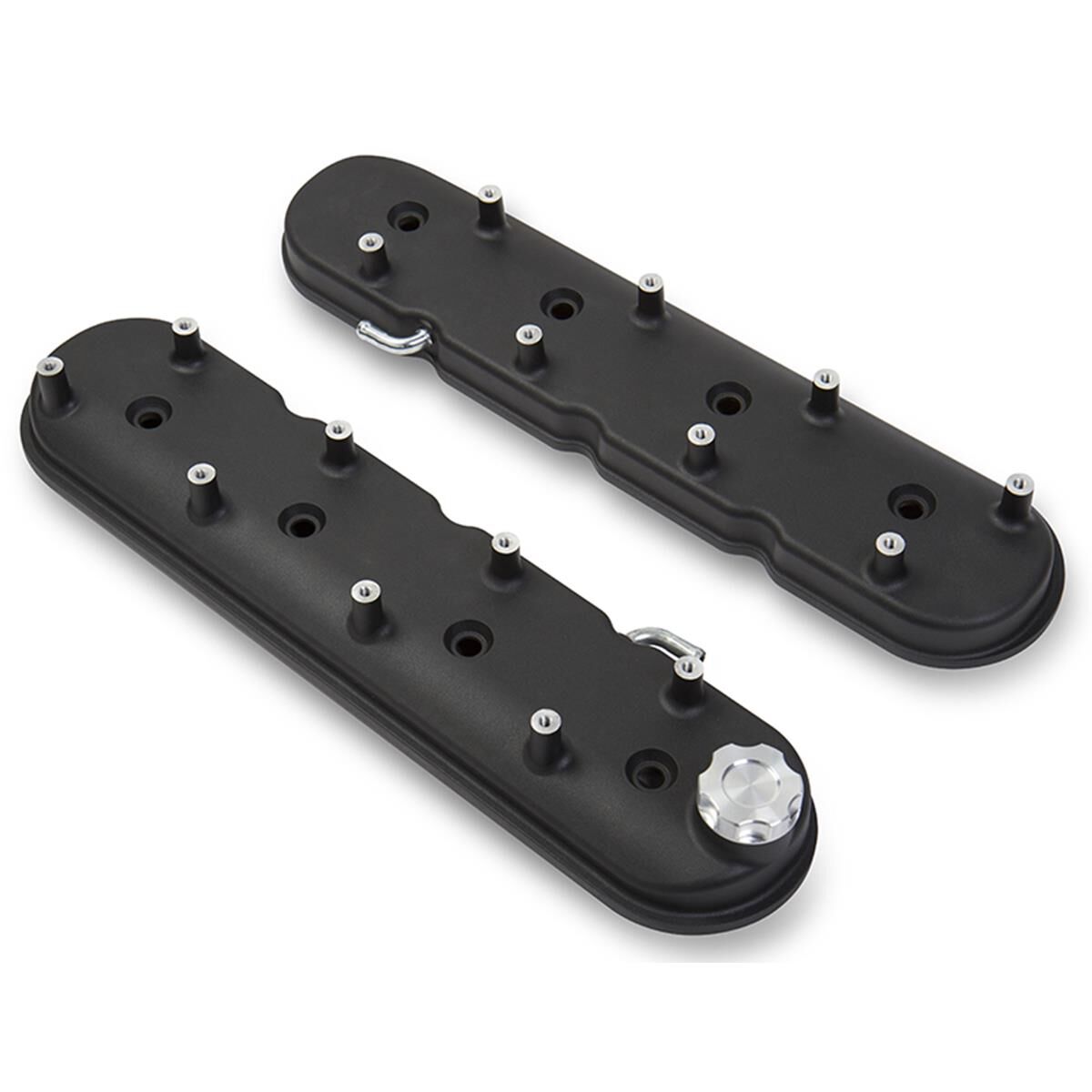 LS ALLOY VALVE COVERS BLACK WRINKLE, STOCK HT, , scaau_hi-res