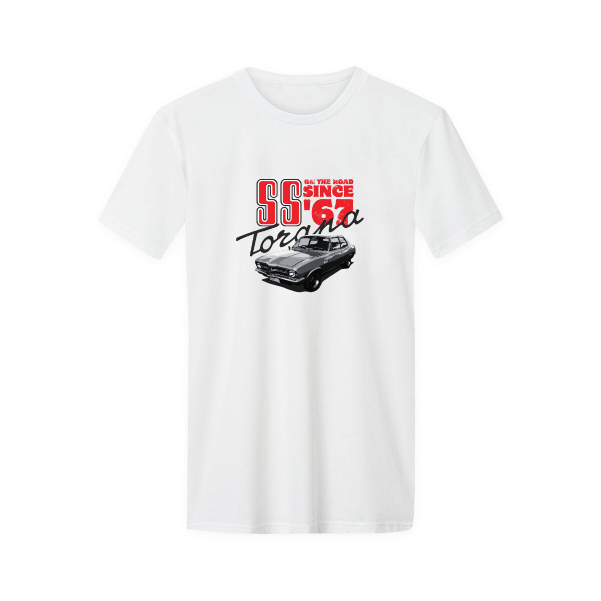 ADULT COTTON T-SHIRT-WHITE [SS ON THE ROAD SINCE'67] [L], , scaau_hi-res