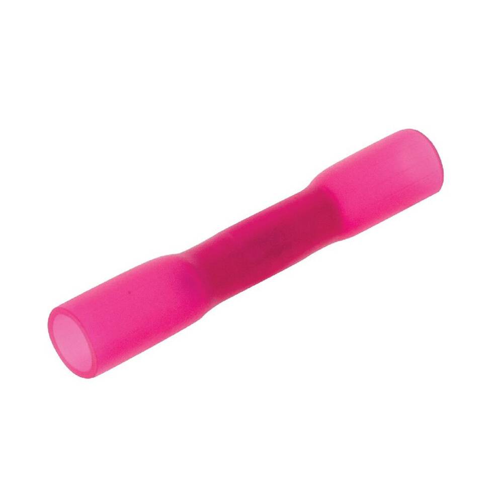 Jaylec Red Waterproof Heat Shrinkable Butt Splice Terminal, Pack of 10 ...