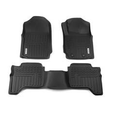 DEEP DISH FLOOR LINERS FOR FORD RANGER 2011-2022 DUAL CAB XLT WILDTRAK RAPTOR FULL SET, , scaau_hi-res