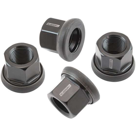 5/8" WHEEL NUT ALLOY LUG NUT SINGLE 5/8-18 FLOATER BLACK, , scaau_hi-res