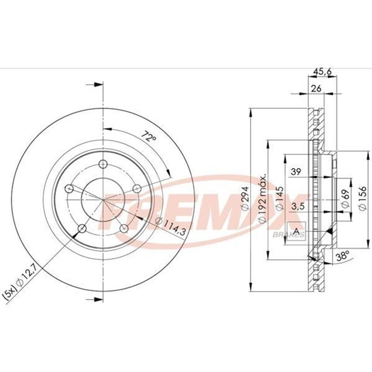 FREMAX+TRADE-LINE BRAKE BUNDLEMITSUBISHI ASX 2.0L 2010- FRONT, , scaau_hi-res