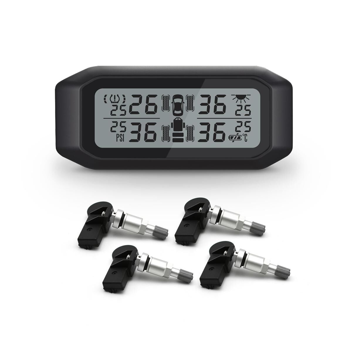 Promata Mata 1 EZsync Wireless Pairing Tyre Pressure Monitor - 4 Internal Sensors 10 Meters 10 Meters, , scaau_hi-res