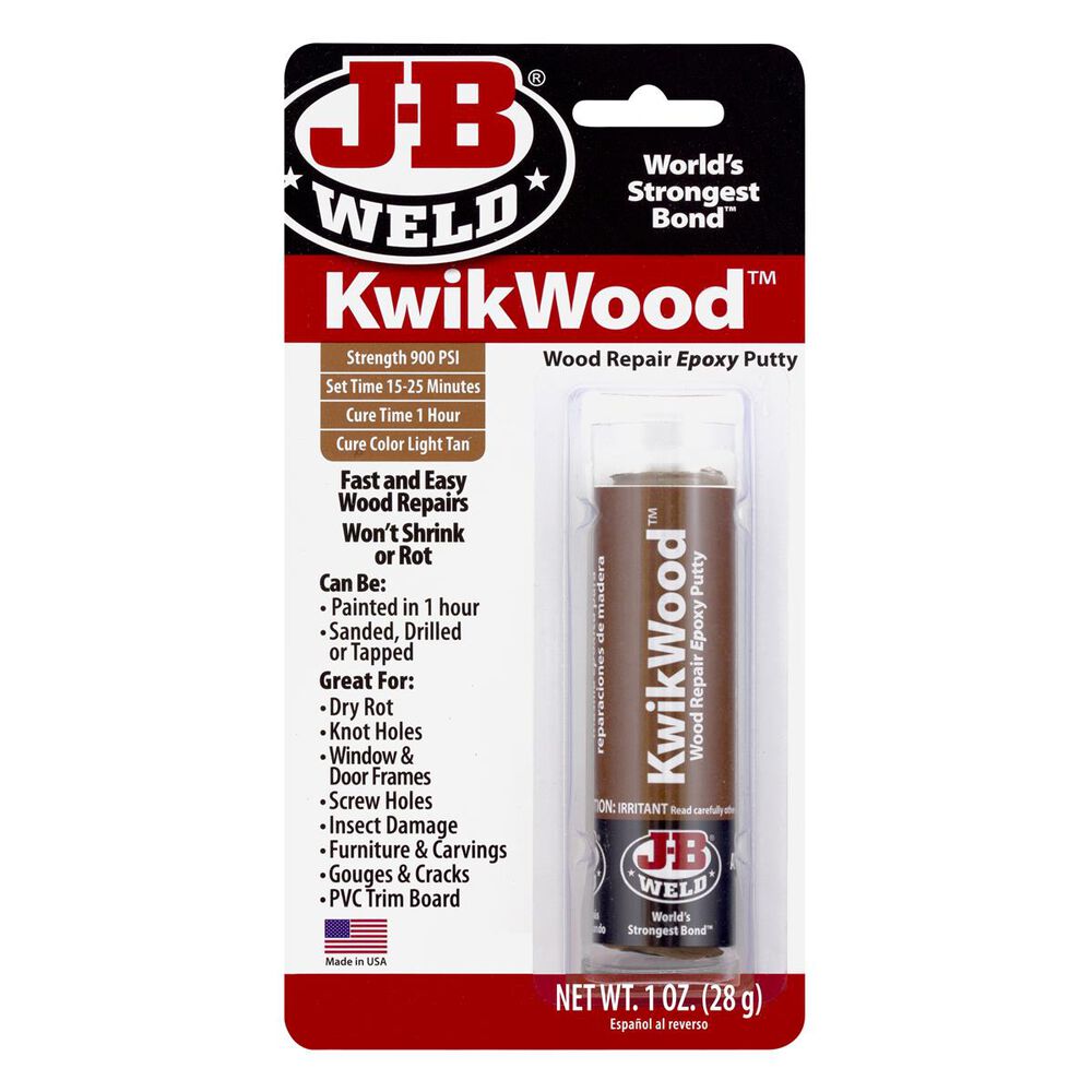 JB Weld Kwik Wood Epoxy Putty Stick Filler 8257 Supercheap Auto