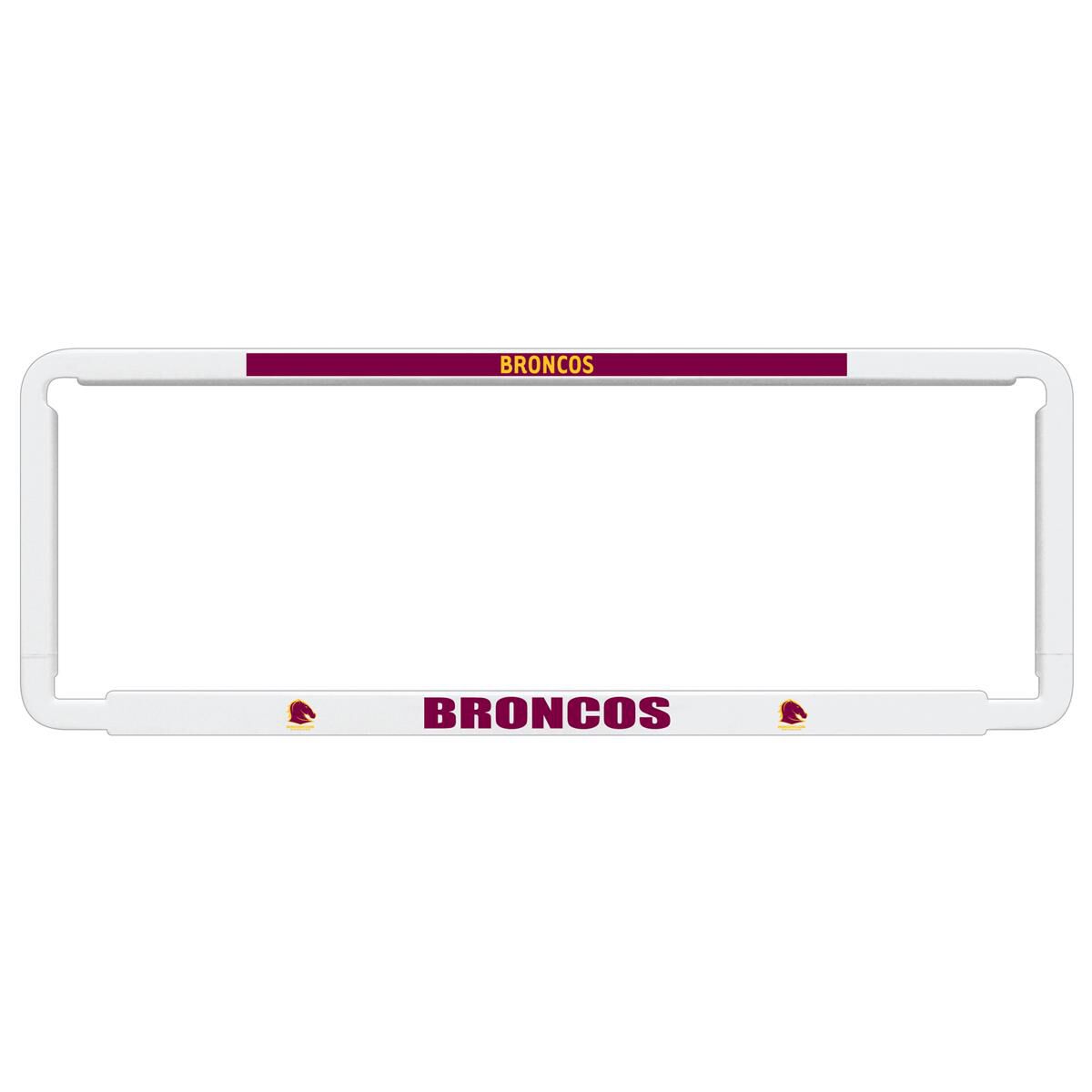 NUMBER PLATE FRAME BRONCOS, , scaau_hi-res