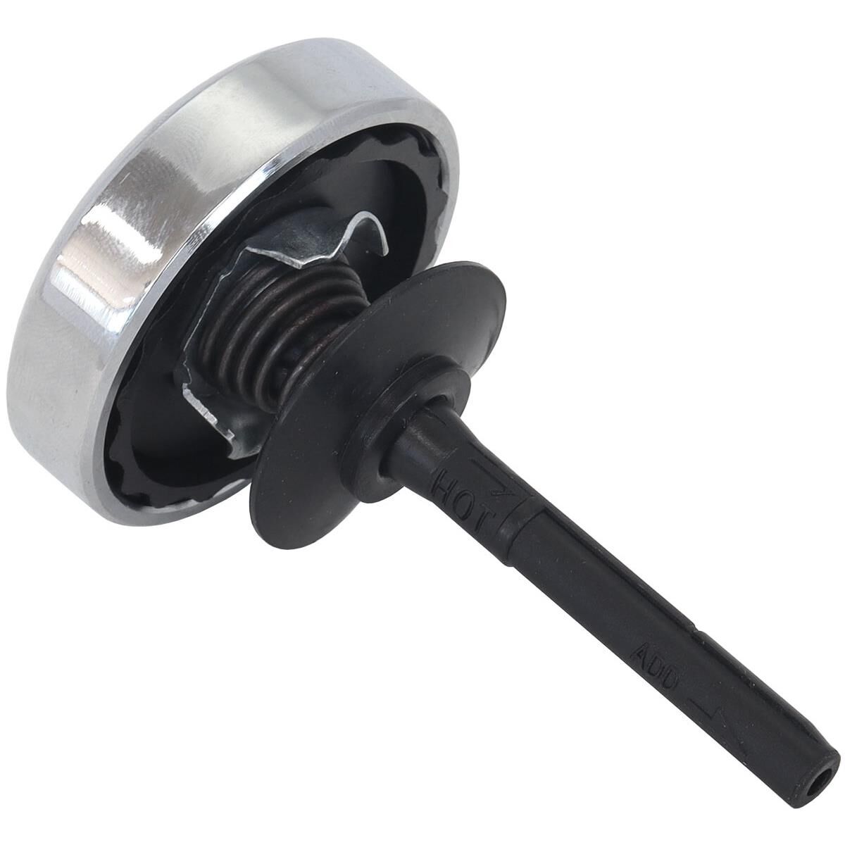 CHROME P/S DIPSTICK CAP & COVEPOWER STEERING PUMP GM SAGINAW, , scaau_hi-res