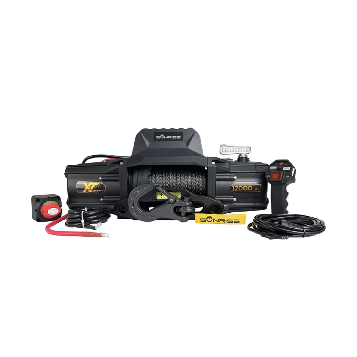 Sunrise Electric Winch 12000lbs Wireless Synthetic Rope, , scaau_hi-res