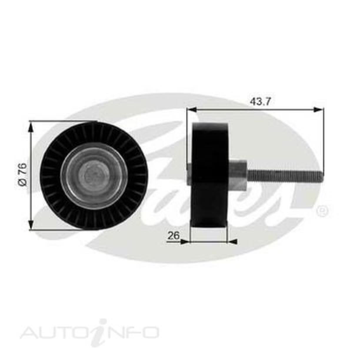 Gates Drivealign Idler Pulley - 38054 | Supercheap Auto