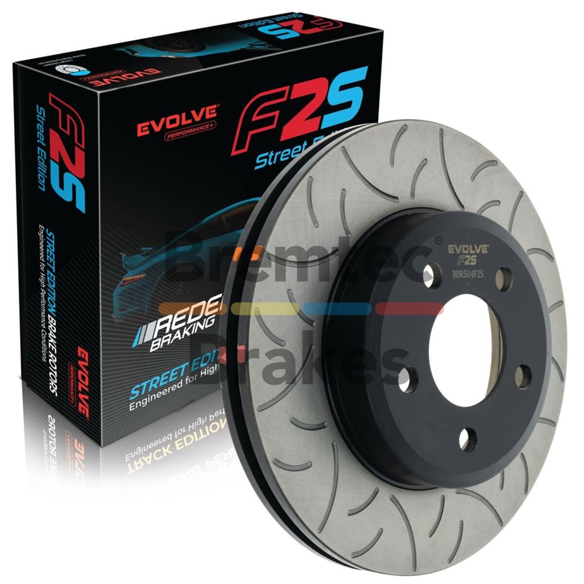 EVOLVE F2S PERFROMANCE+ ROTORFALCON BA-FG FRONT 298MM HYPER SLOTTED, , scaau_hi-res