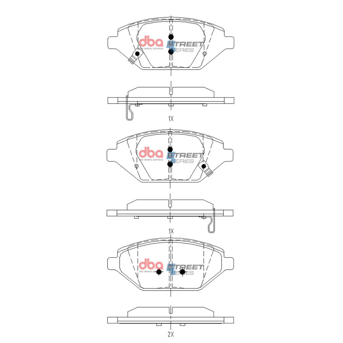 DBA SS STREET SERIES BRAKE PADS [HOLDEN SPARK LS, LT, MP 2016 - 2019 F], , scaau_hi-res