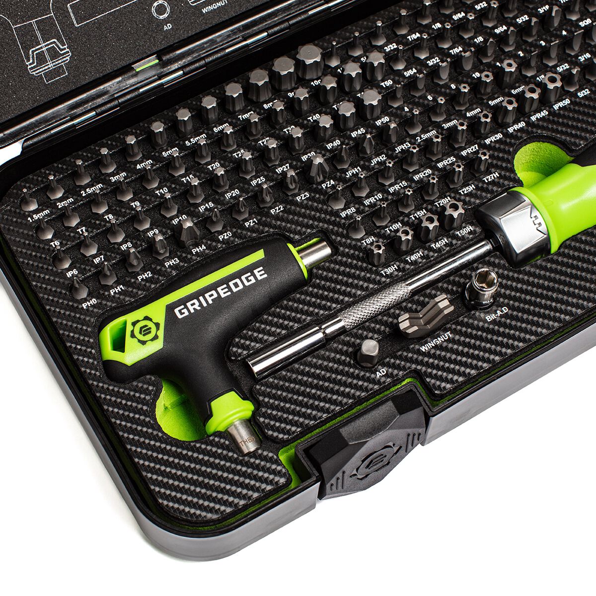 GRIPEDGE MULTI BIT & DRIVER SET 132PC, , scaau_hi-res