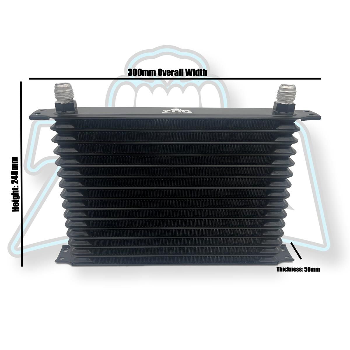 15 ROW OIL COOLER - BLACK, , scaau_hi-res