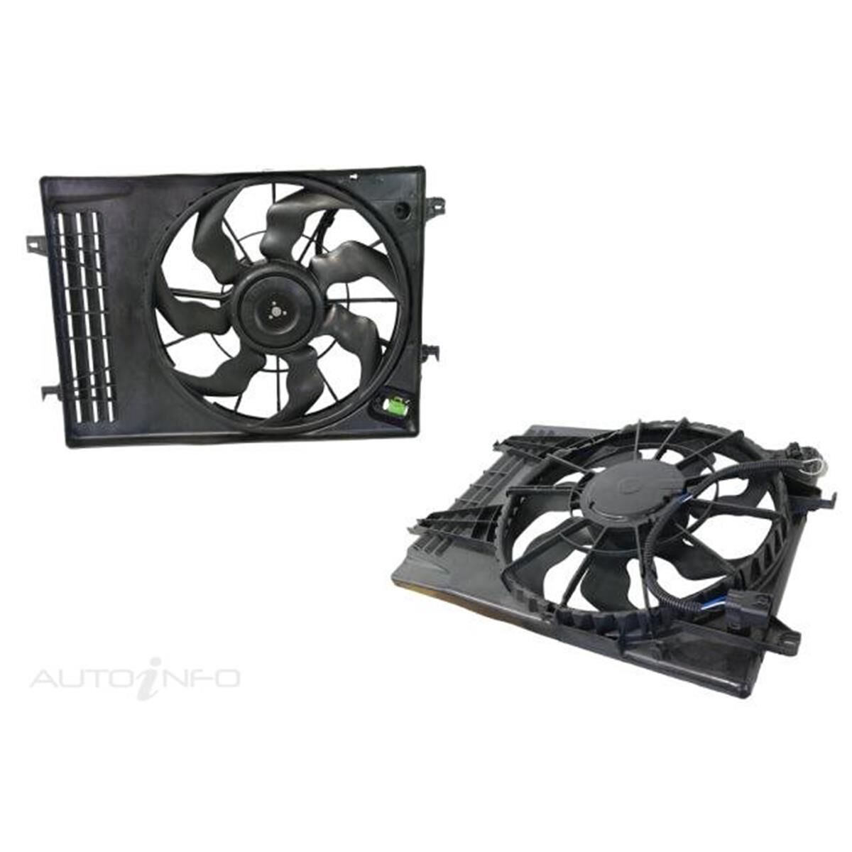 HYUNDAI TUSCON  JN  08/2004 ~ 2010  RADIATOR FAN  2.0 / 2.7PETROL AUTOMATIC- (G6BA)  LARGE FAN MOUNTS, , scaau_hi-res