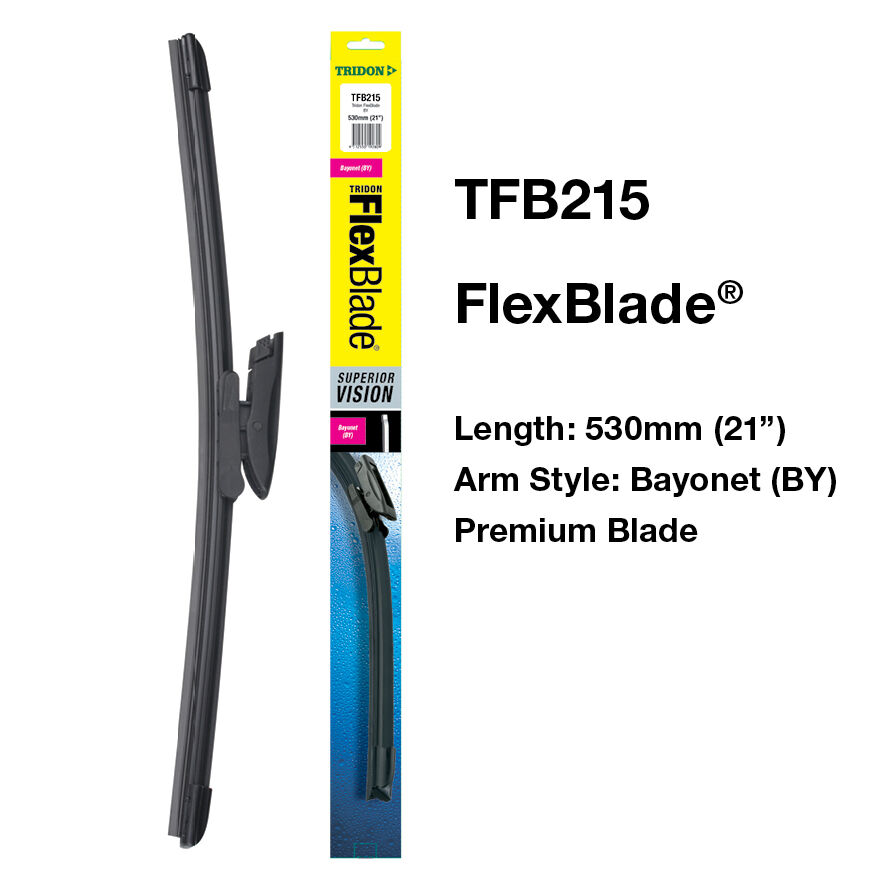 WIPER BLADE - TRIDON FLEXBLADE BY 530MM 21IN, , scaau_hi-res