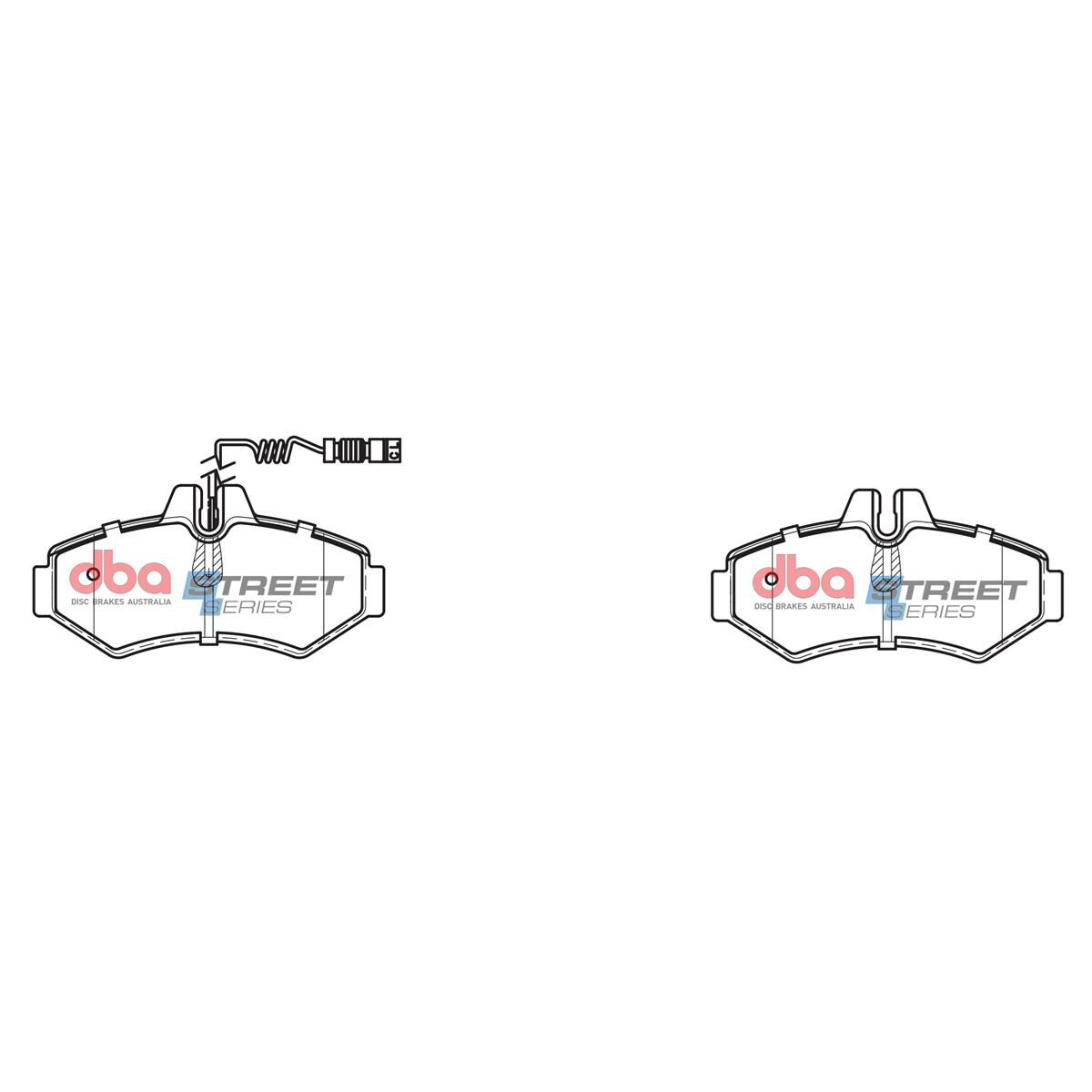 DBA SS STREET SERIES BRAKE PADS [ Dodge/Mercedes & VW 1995-2014 R ], , scaau_hi-res