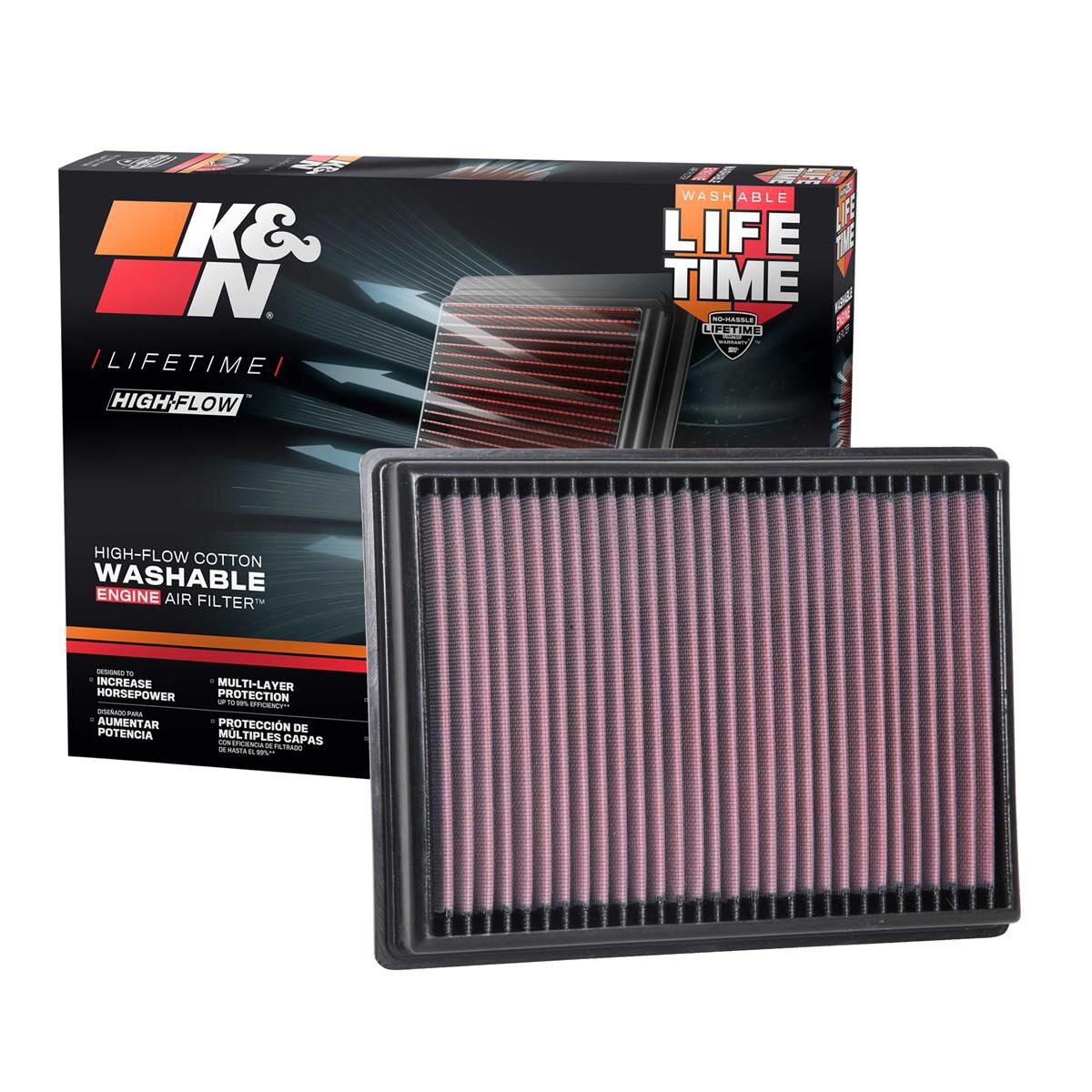 33-3131 K&N REPLACEMENT AIR FILTER, , scaau_hi-res