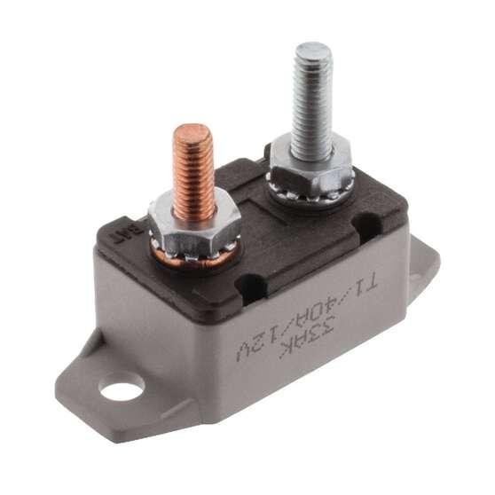 CIRCUIT BREAKER TYPE 1 40AMP AUTO RESET PLASTIC BODY - FUSES & CIRCUIT BREAKERS, , scaau_hi-res