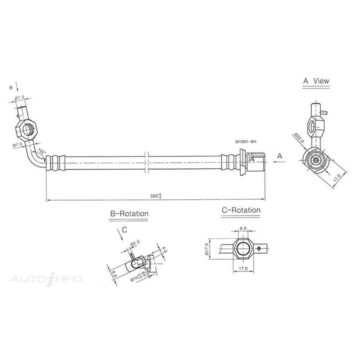 HOSE ASSY FRH HIACE VAN CO, , scaau_hi-res