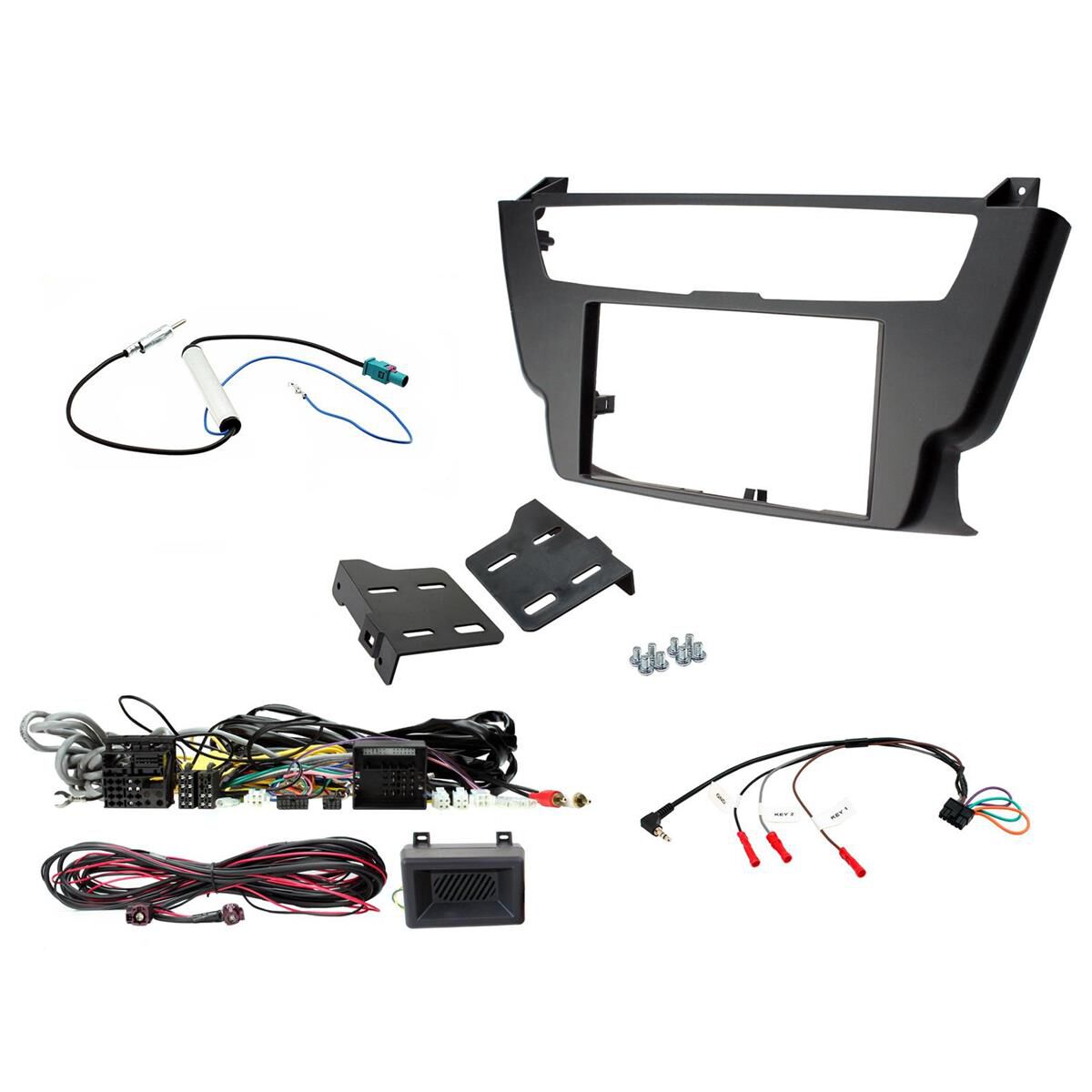 INSTALL KIT TO SUIT BMW 3 SERIES F30, F31; 4 SERIES F32, F33, F36 - NON AMPLIFIED (BLACK), , scaau_hi-res