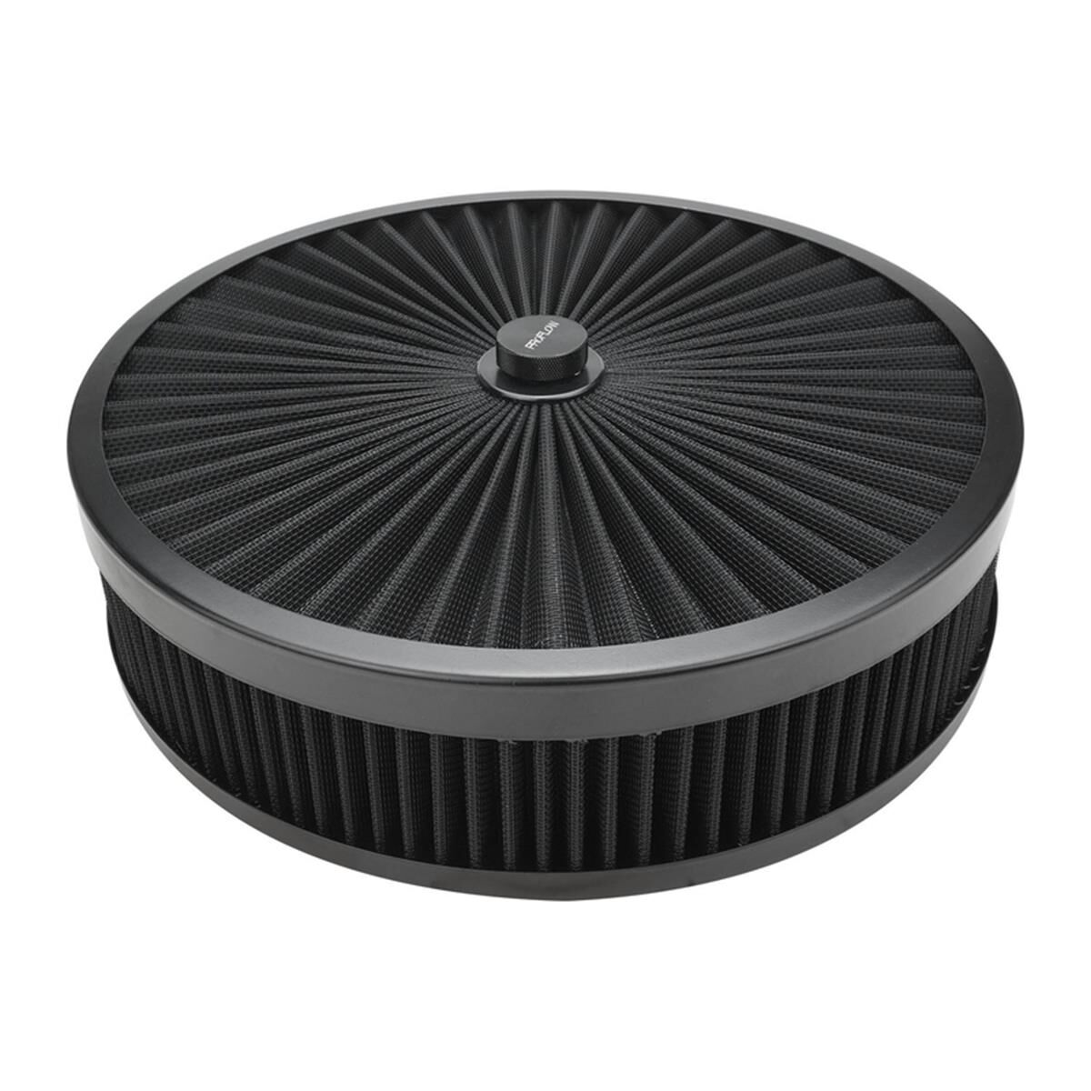 Air Cleaner Flow Top Black 14" x 2" Suit 5-1/8" Neck Recessed Base, , scaau_hi-res