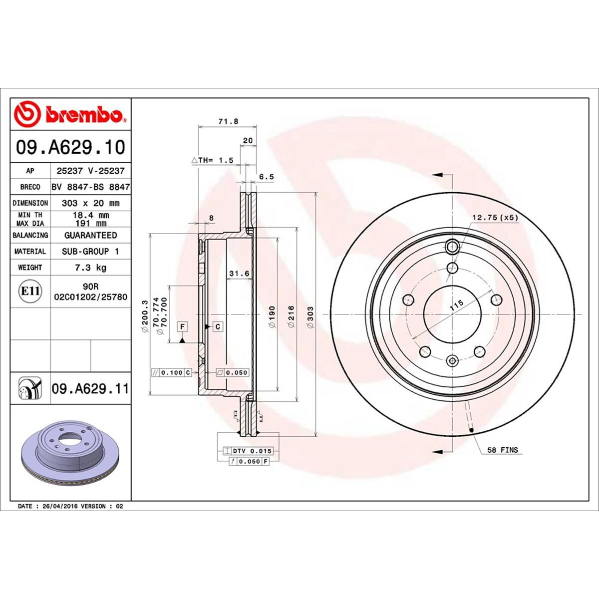 BREMBO DISC ROTOR, , scaau_hi-res