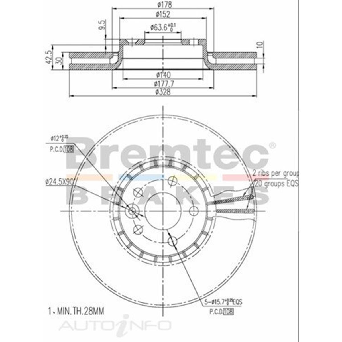 EURO-LINE BRAKE DISC ROTOR, , scaau_hi-res